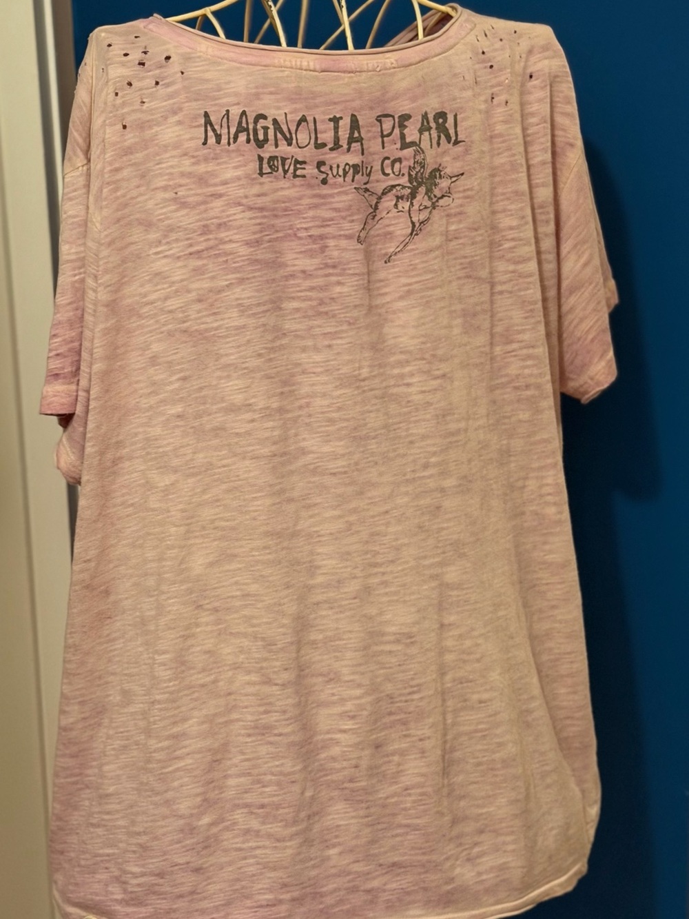 Magnolia Pearl Pink Floral & Illustrated Short Sleeve Tee - Picture 2 of 6